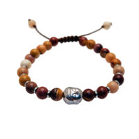 PULSERA JASPE MOKAITA Y HEMATITA