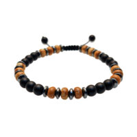 PULSERA ÓNIX MATE Y JASPE MADERA