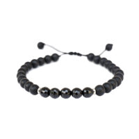 PULSERA ÓNIX MATE, ÓNIX BRILLANTE Y HEMATITA