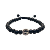 PULSERA ÓNIX CON MEDALLA SAN BENITO