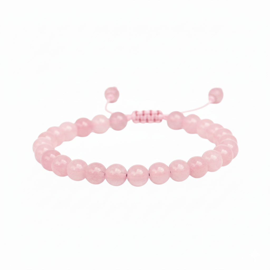 PULSERA CUARZO ROSA 6MM