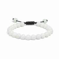 PULSERA JADE BLANCO 6MM