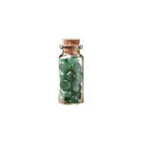 FRASQUITO DE CRISTAL CON AVENTURINA VERDE