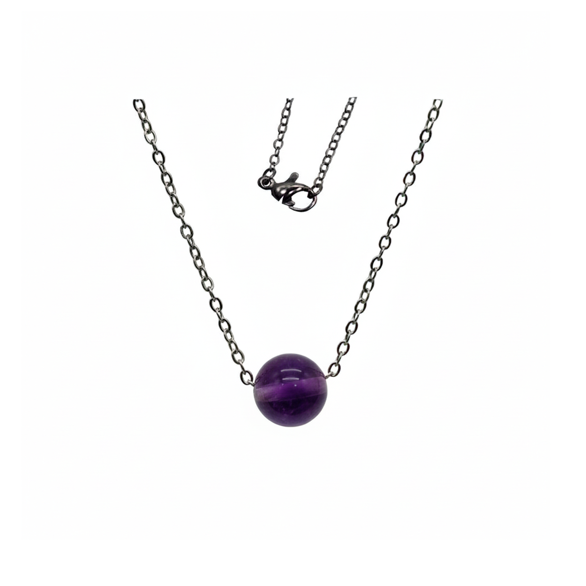 COLLAR SOLITARIO AMATISTA