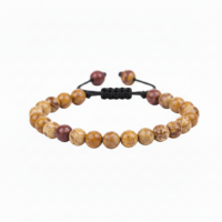 PULSERA JASPE MADERA 6MM