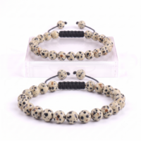 PULSERA JASPE DÁLMATA