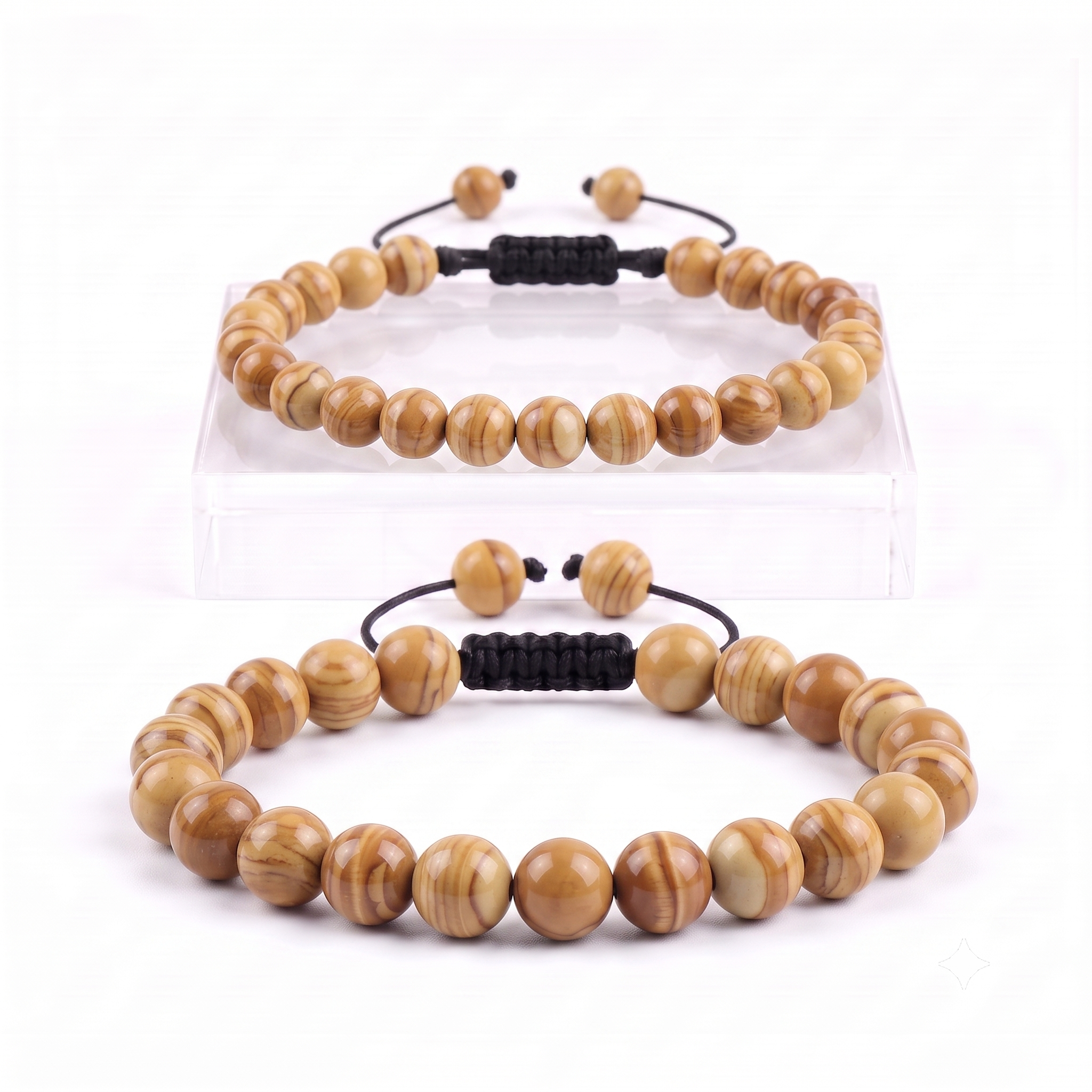 PULSERA JASPE MADERA