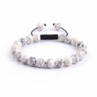 PULSERA HOWLITA BLANCA 8MM