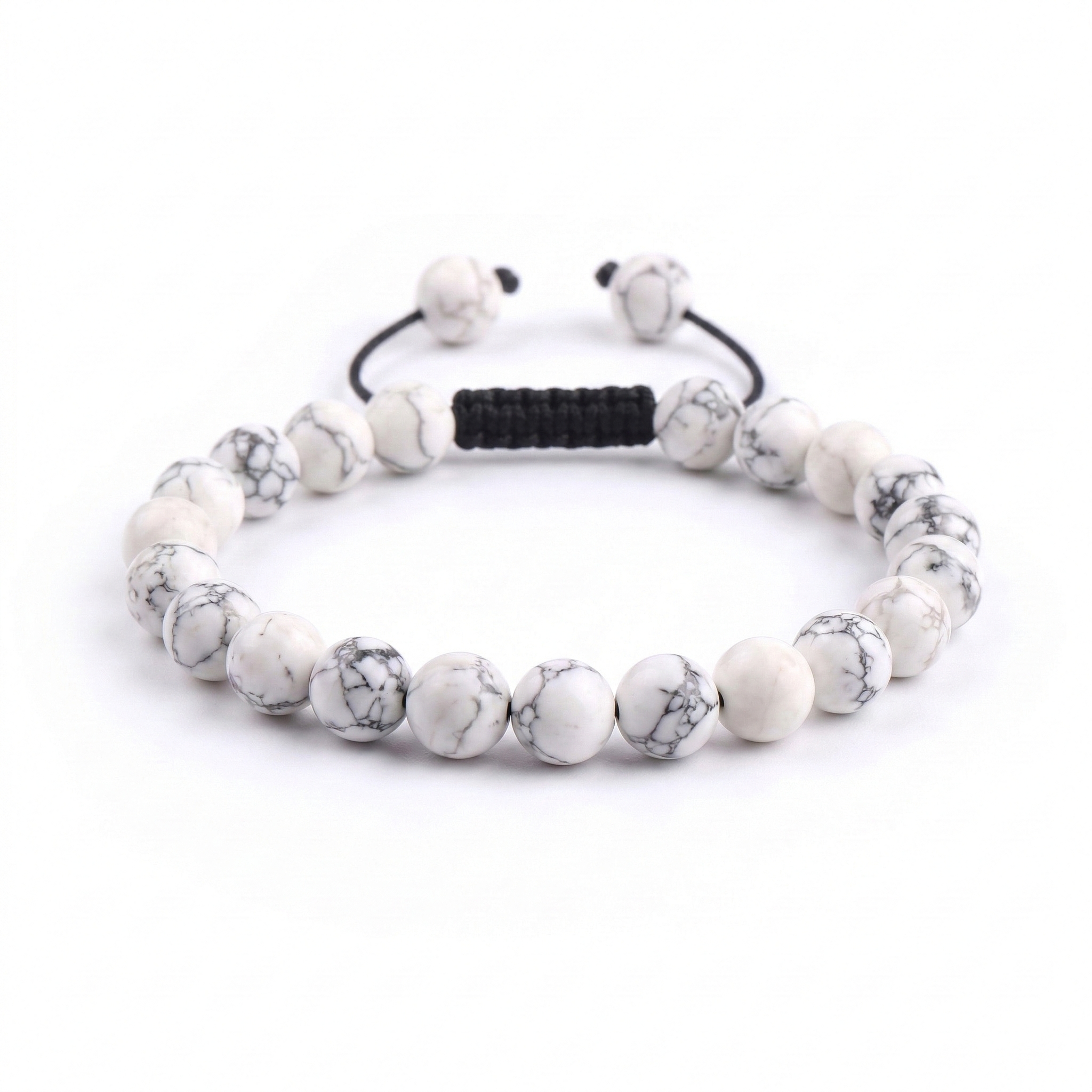PULSERA HOWLITA BLANCA 8MM