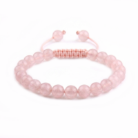 PULSERA CUARZO ROSA 8MM
