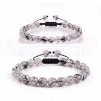 PULSERA CUARZO TURMALINADO
