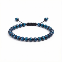 PULSERA OJO DE TIGRE AZUL 6MM