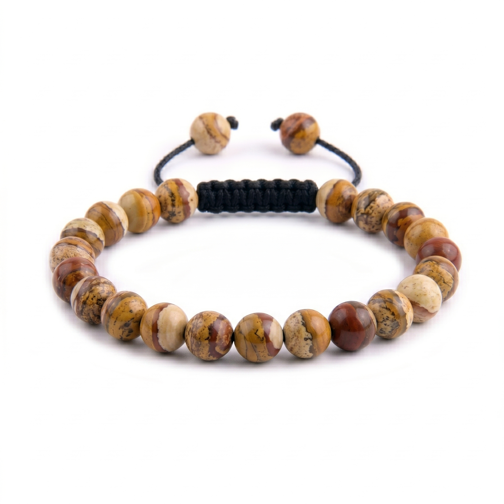 PULSERA JASPE PAISAJE 8MM