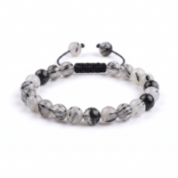 PULSERA CUARZO TURMALINADO 8MM