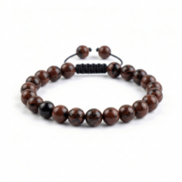 PULSERA OBSIDIANA CAOBA 8MM