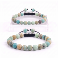 PULSERA AMAZONITA MATE