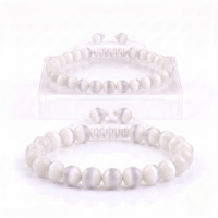 PULSERA OJO DE GATO BLANCO
