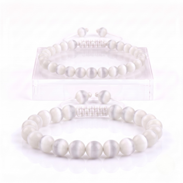 PULSERA OJO DE GATO BLANCO