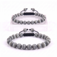 PULSERA OJO DE GATO GRIS