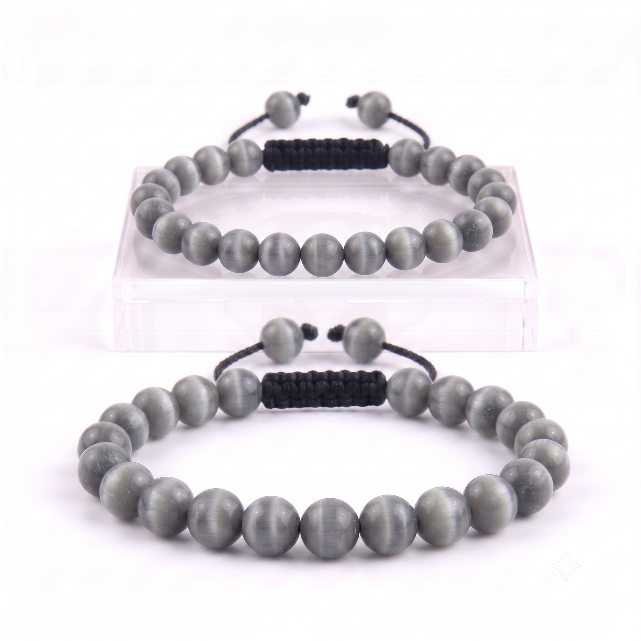 PULSERA OJO DE GATO GRIS
