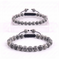 PULSERA JASPE GRIS
